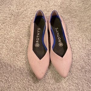 Rothy’s The Point Flats Blush Pink 6.5